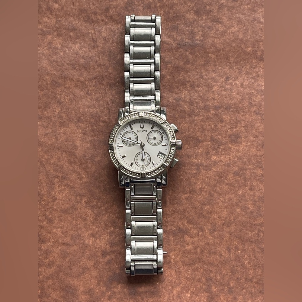Bulova C837317 Diamond Bezel Ladies Watch